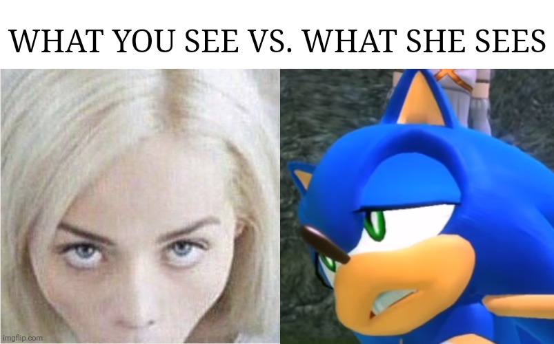 What you see vs what she sees meme Imgflip