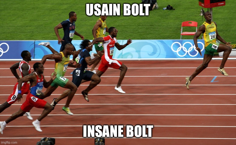 race usain bolt Imgflip