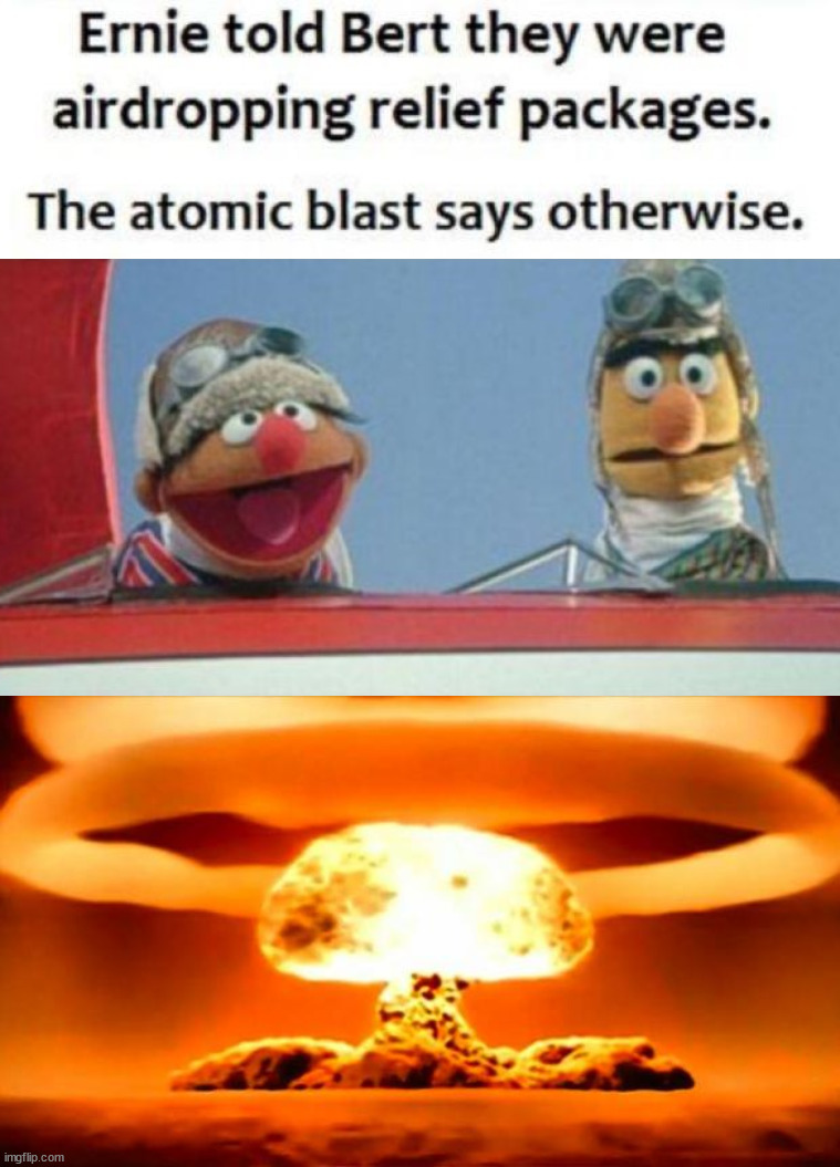 Image tagged in atomic bomb,dark humor Imgflip