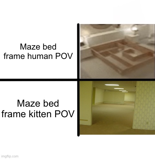 Maze bed frame Imgflip