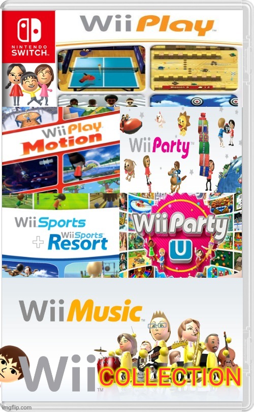 Image tagged in blank switch game,wii,wii sports,wii music,nintendo,wii