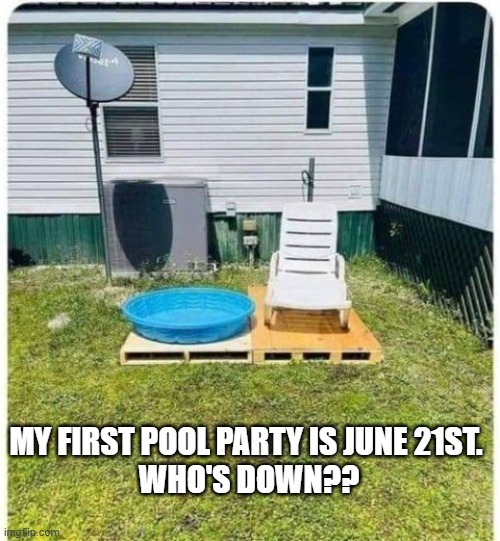 pool party Imgflip