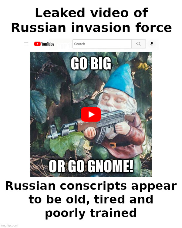 Russian Gnomes Invading Ukraine! Imgflip