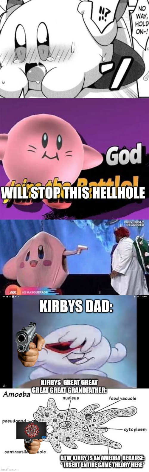 Kirby 's family ain't happy Imgflip