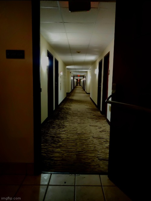 Is it just me that has a strange fear of hotel hallways Imgflip