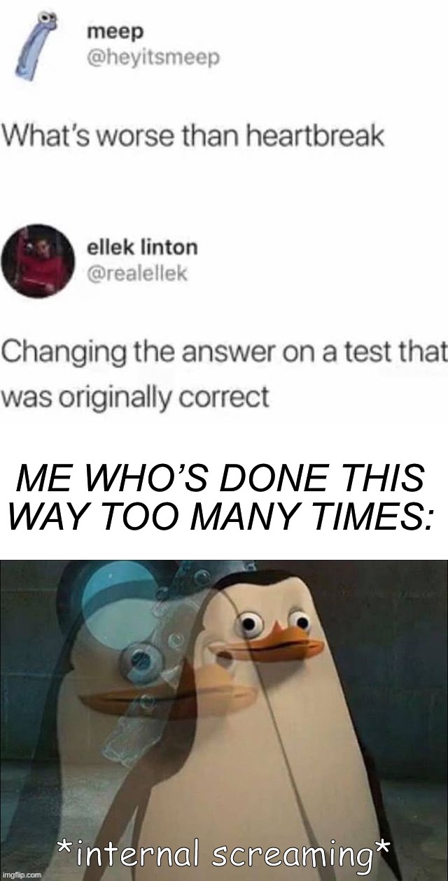 It’s always painful when you do this on a test ( Imgflip