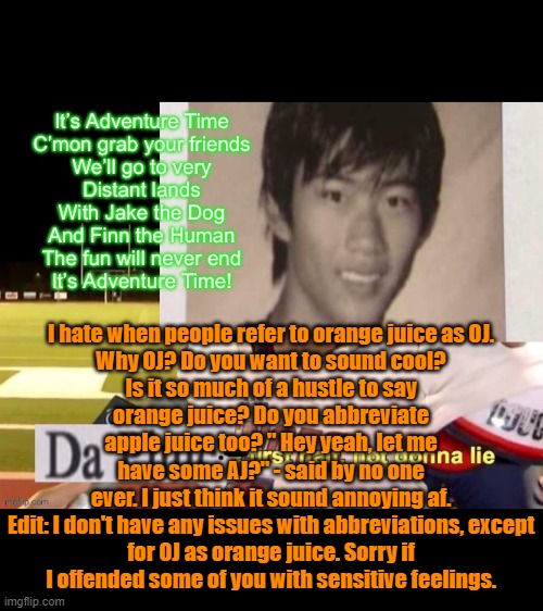 Copypasta from Reddit, use it at will. Imgflip