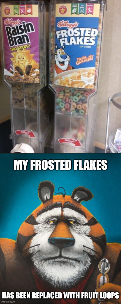 Frosted Flakes replaced with Fruit Loops (Mandela effect) Imgflip