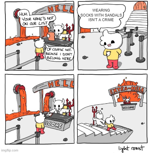 Socks and sandals Imgflip