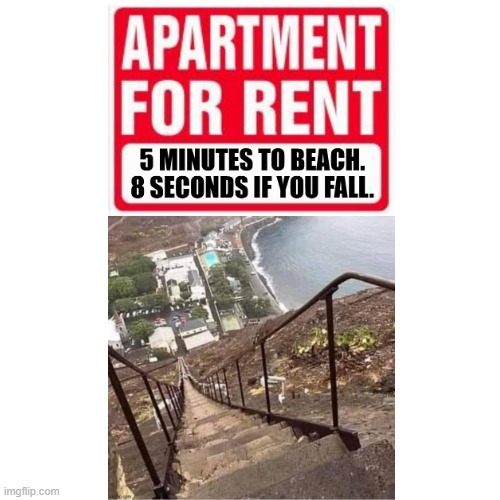 Apartment for rent... it actually looks like a nice place to live