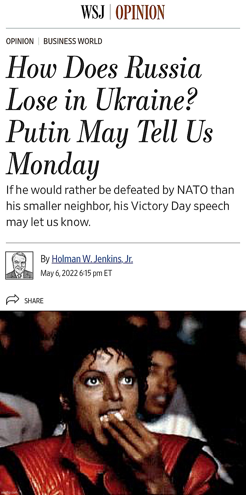 Michael Jackson Eating Popcorn Meme