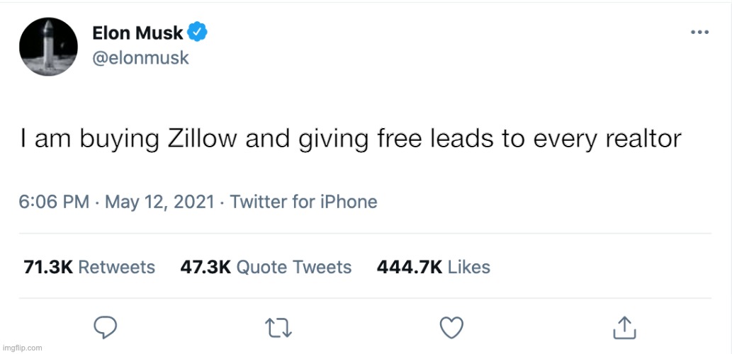 Elon Musk Blank Tweet Imgflip