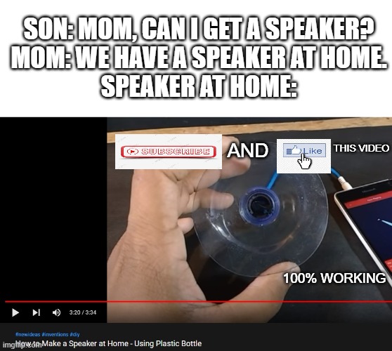 My speaker at home Imgflip
