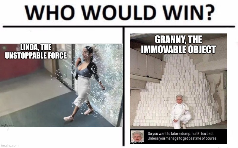 The ultimate question the unstoppable force and the immovable object