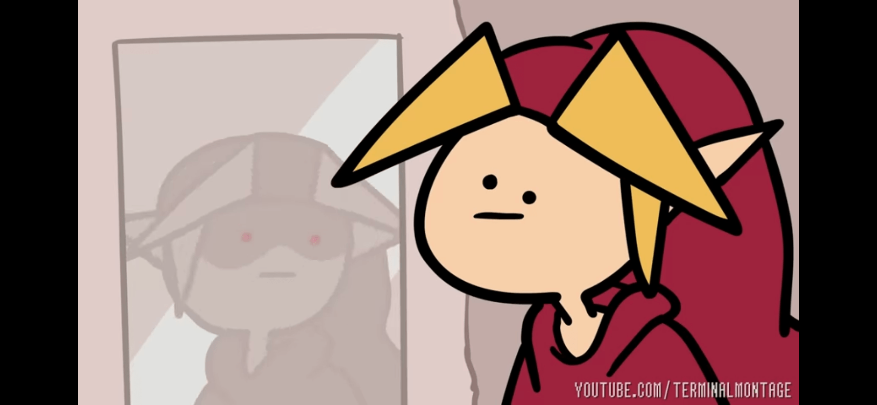 Dark link looking at regular link Blank Template Imgflip