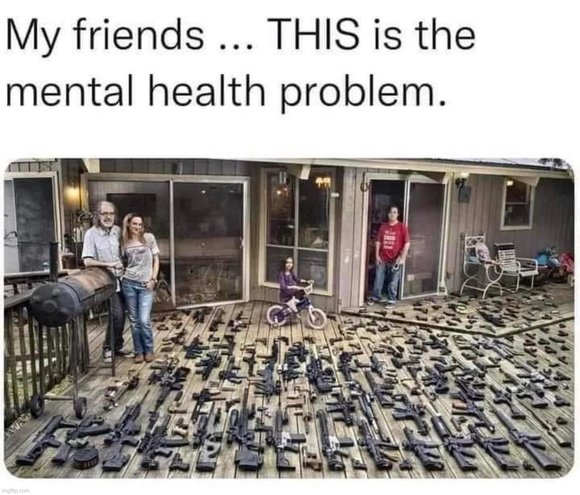 Gun nuts are the mental health problem Imgflip