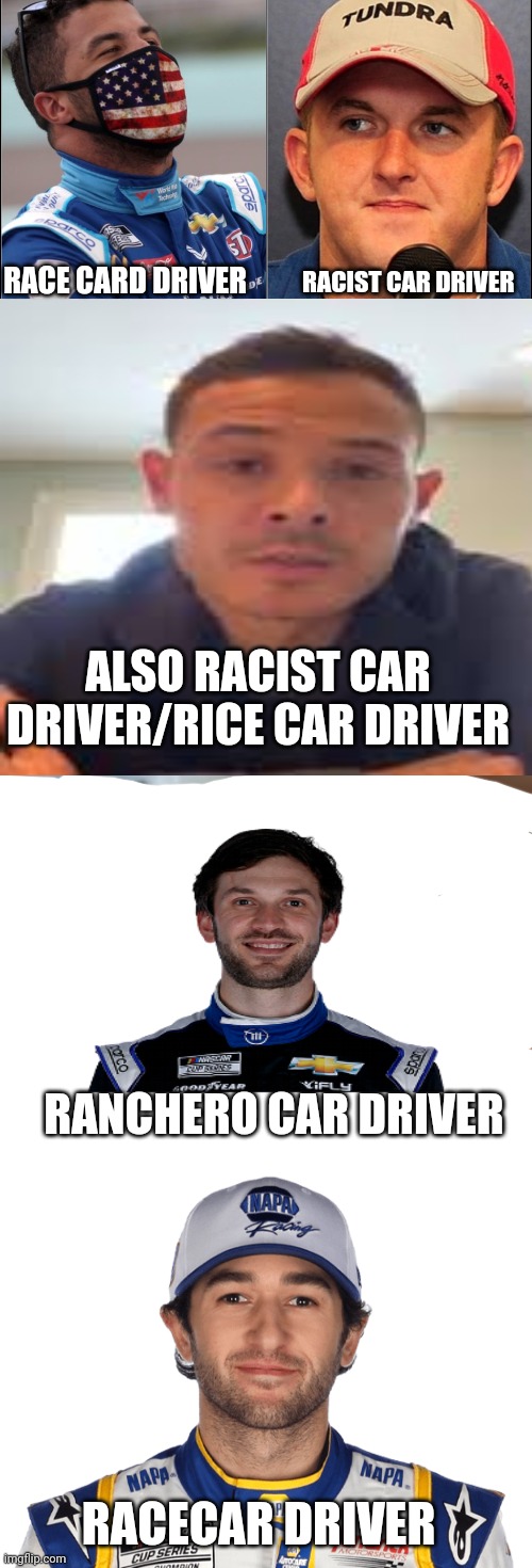 Types of racecar drivers Imgflip