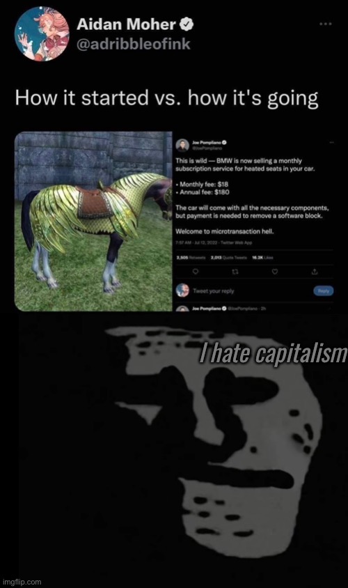 Image tagged in memes,the elder scrolls,oblivion,capitalism Imgflip