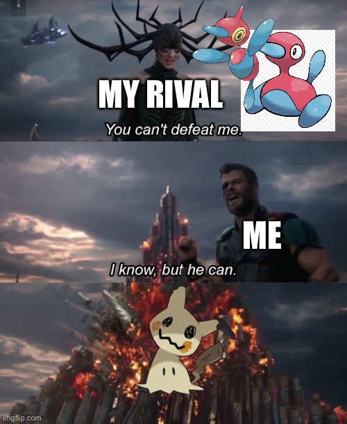 my rival battles in a nutshell Imgflip