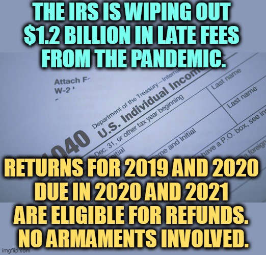 The IRS is giving back money. Imgflip