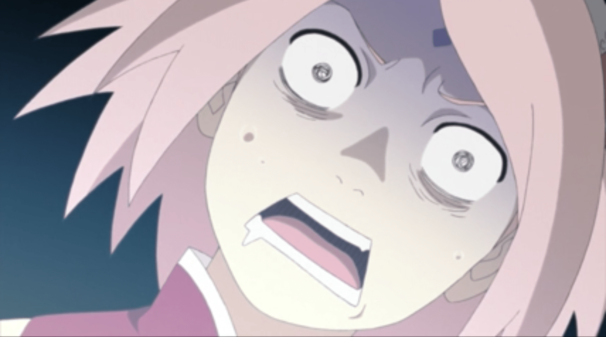 Sakura Scared Face Blank Template Imgflip