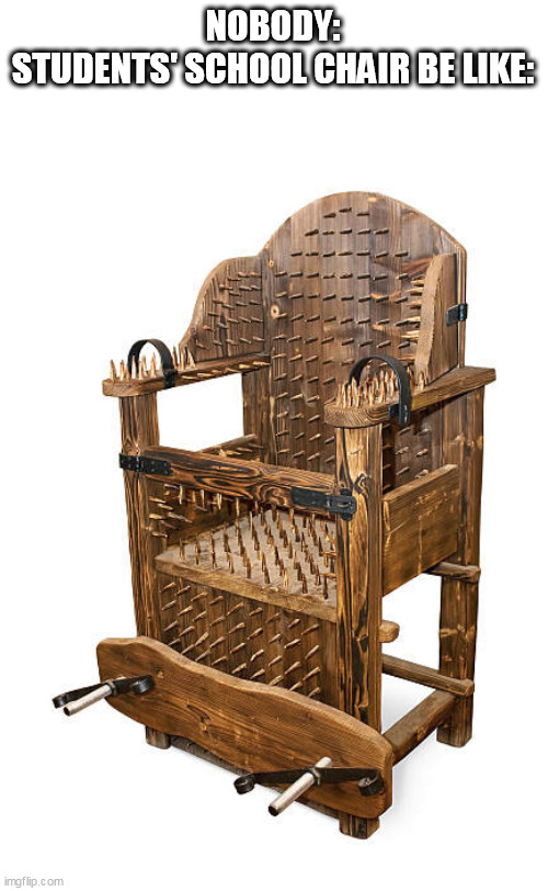 Torture chair Memes Imgflip