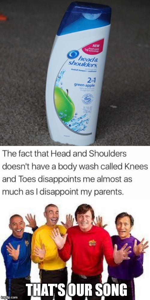 Image tagged in head and shoulders,the wiggles Imgflip