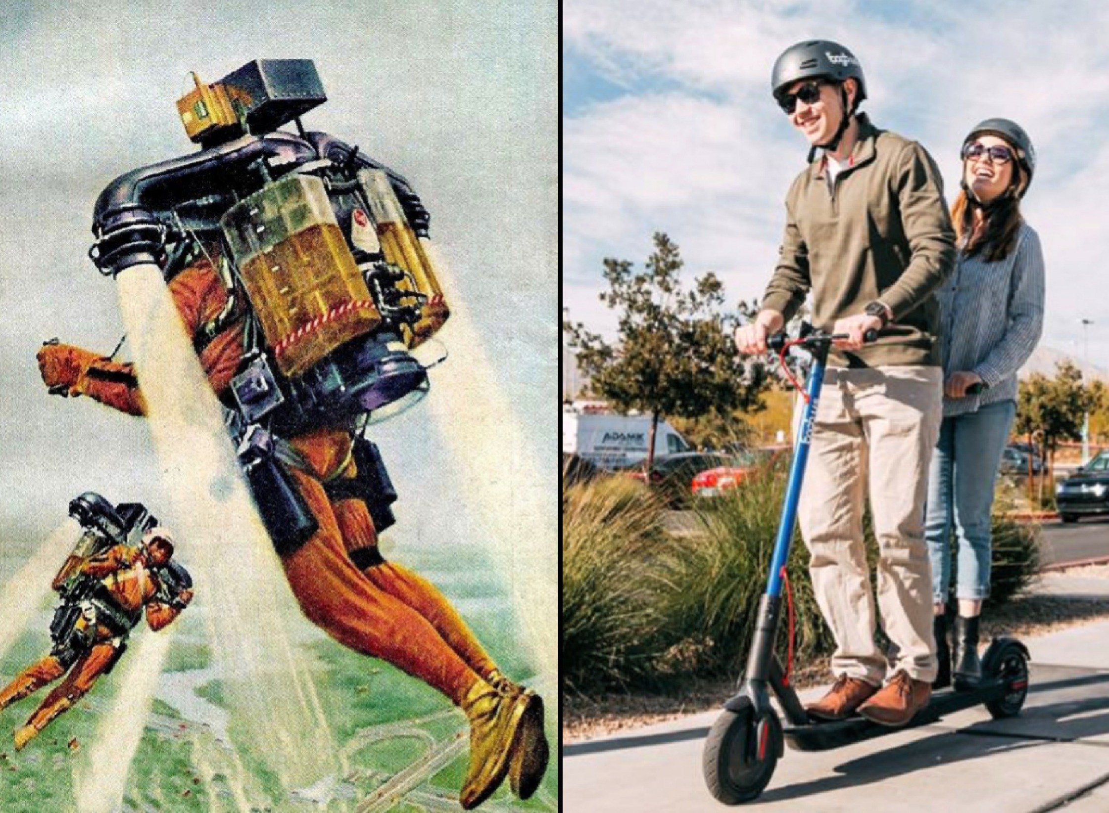 jet pack vs. electric scooter Blank Template Imgflip