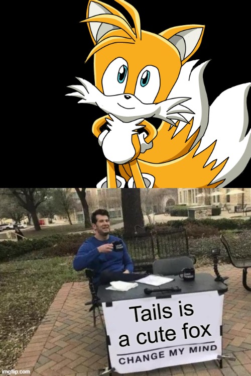 Tails has always been cute to me and I have no clue why Imgflip