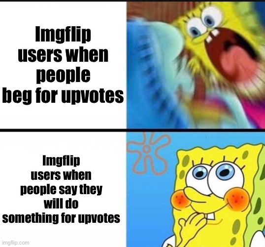 spongebob yelling Imgflip