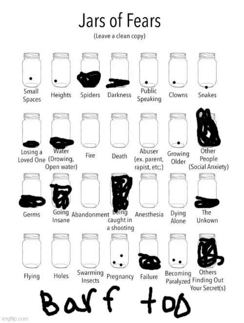 Jar of fears clear version Imgflip