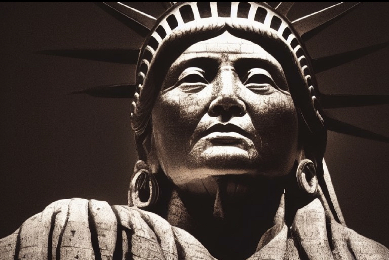 Native Indian Statue of Liberty Blank Template Imgflip
