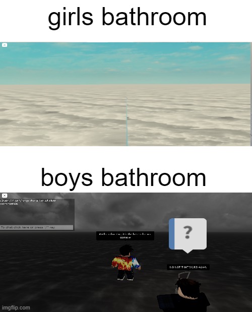 Girls Bathroom vs Boys Bathroom Imgflip