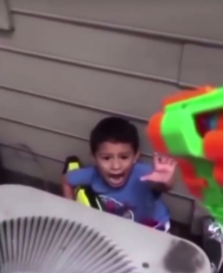 Nerf gun pointed at dramatic kid Memes Imgflip