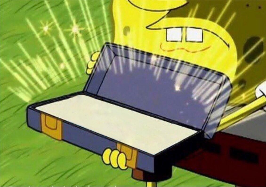 Spongebob briefcase Blank Template Imgflip
