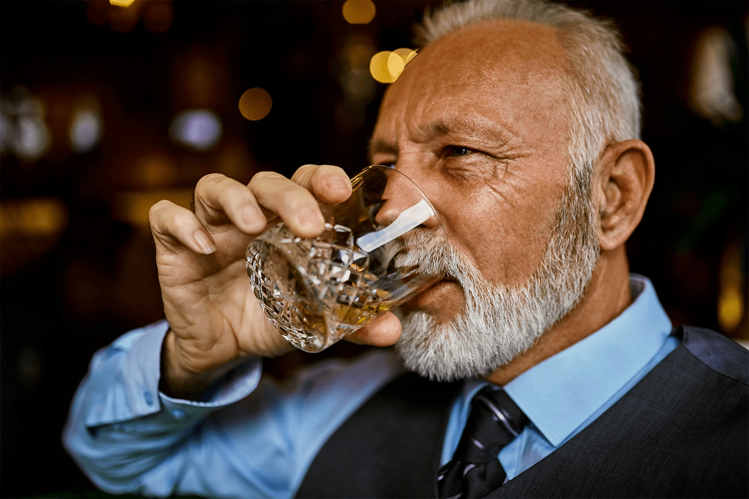 man drinking bourbon Blank Template Imgflip
