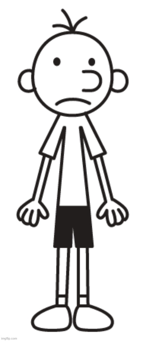 front facing greg heffley ) Imgflip