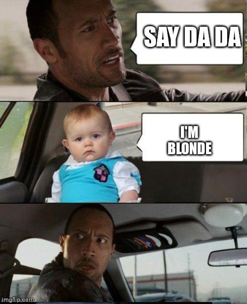 The Rock Driving Dad Joke Baby Imgflip