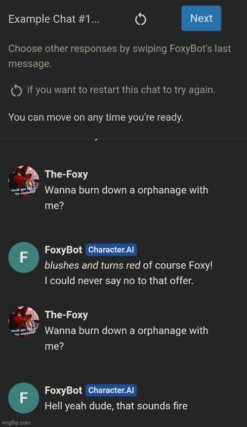 The two responses that say yes to it are these lmfao Imgflip