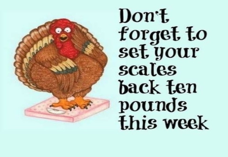 Don't to set your scales back ten pounds this week. Imgflip
