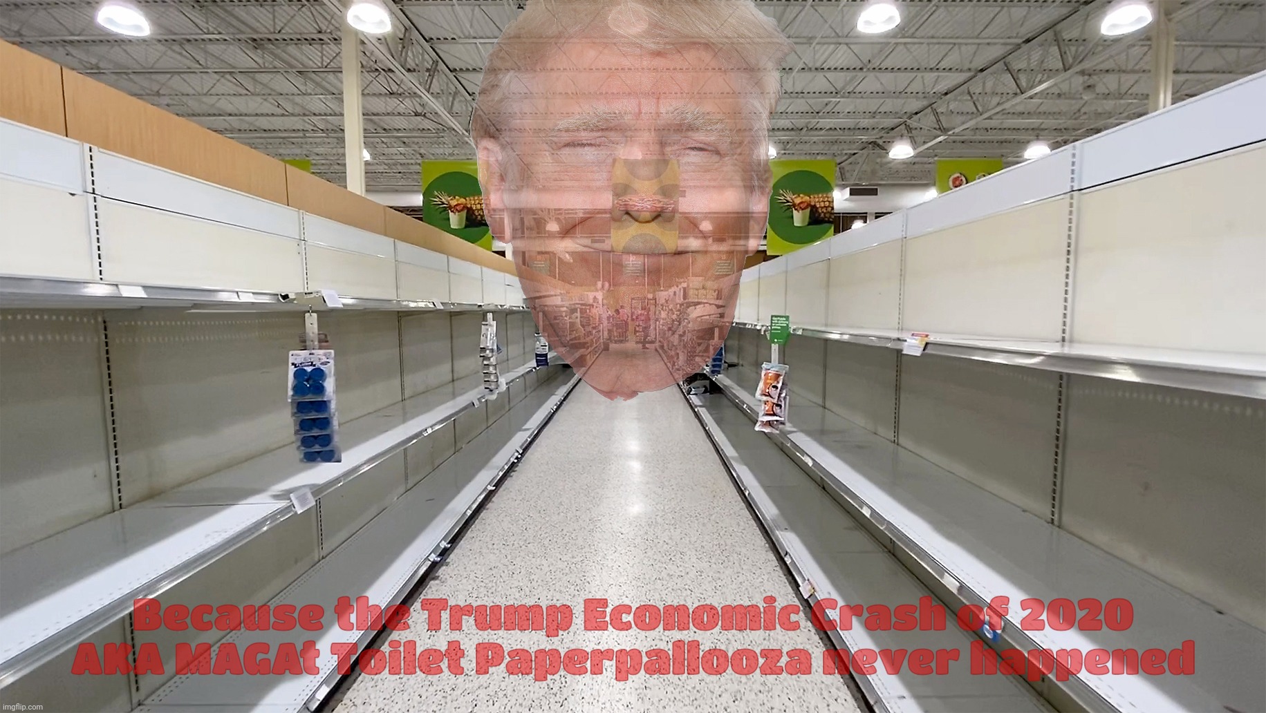 Trump eCONomy ends with a tp crisis and economic crash Imgflip