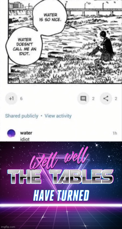 Image tagged in tables have turned Imgflip