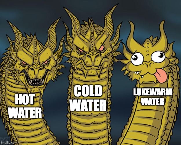 Lukewarm water is so nasty Imgflip