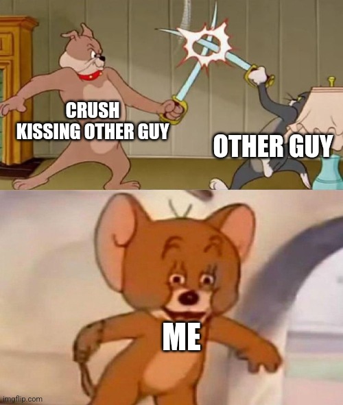 Crush kissing other guy Imgflip