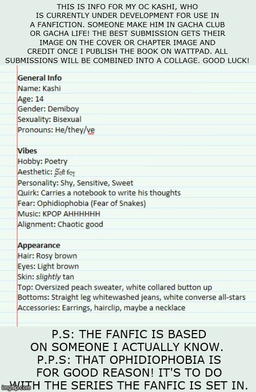 GACHA COMPETITION!! Keep it fair; refrain from stealing, copying, or