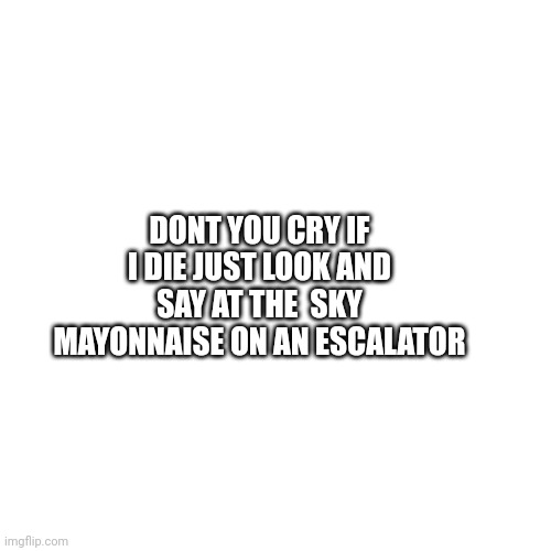 Mayonnaise On An Escalator Meme at Dianne Sievers blog