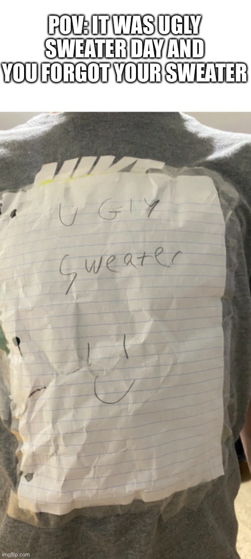 Ugly sweater Imgflip