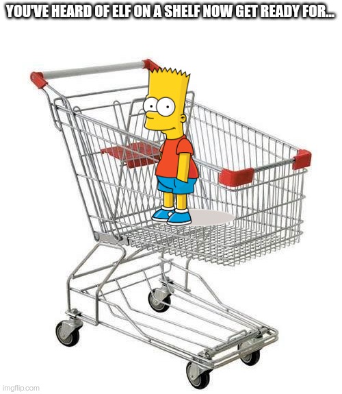 Bart in a cart Imgflip