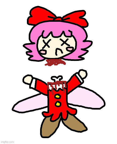 Ribbon got decapitated and it's funny HAHAHA Imgflip