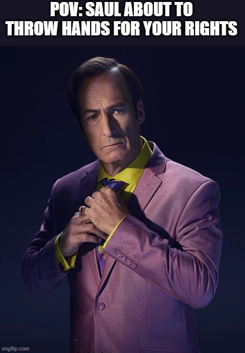 saul in suit Imgflip